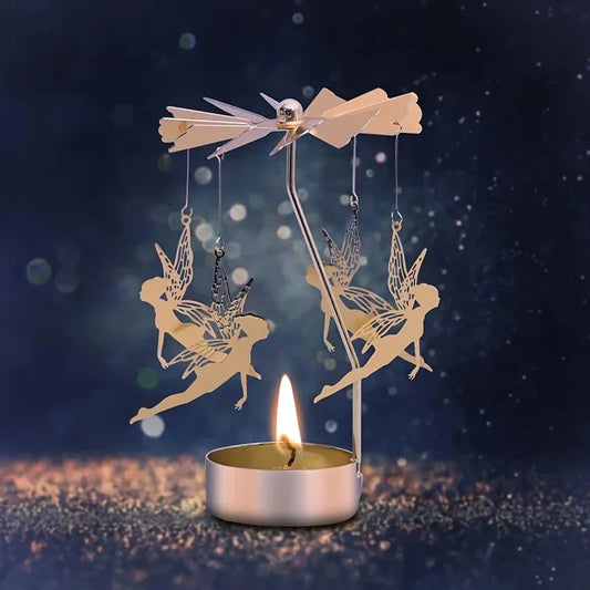 TwinkleTurn – Festive Rotating Candle Holder
