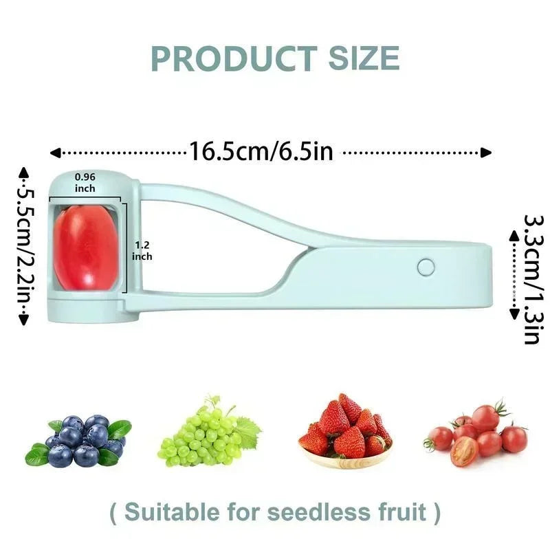 Grape & Cherry Tomato Slicer – Safe Fruit Cutter for Quick Snacks