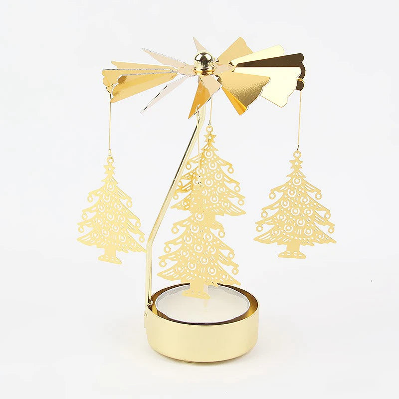 TwinkleTurn – Festive Rotating Candle Holder