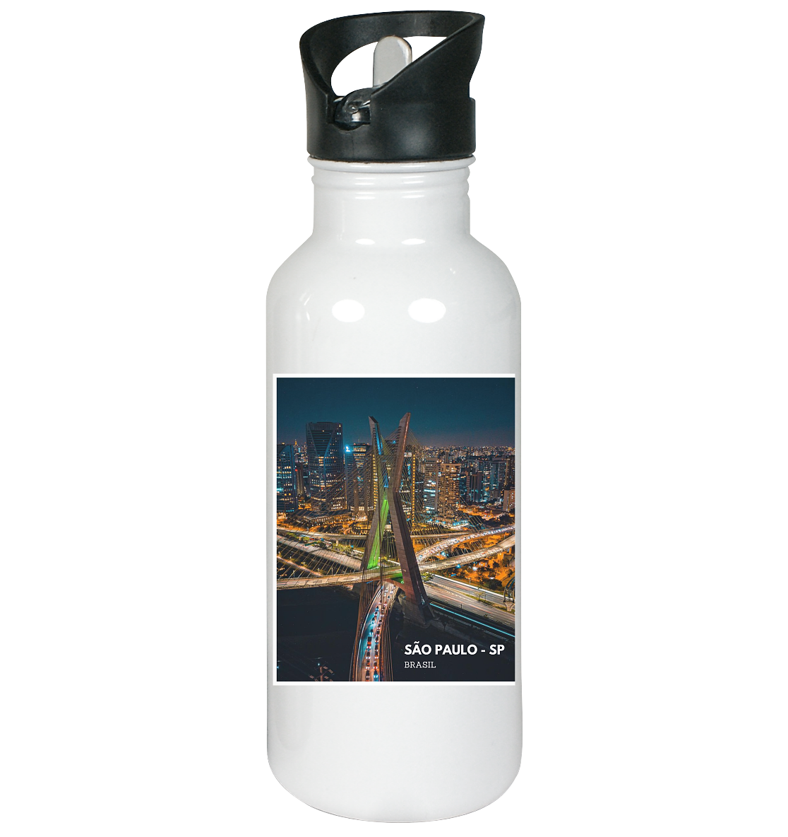 Edelstahl-Trinkflasche “Goldene Plantage” – São Paulo Edition