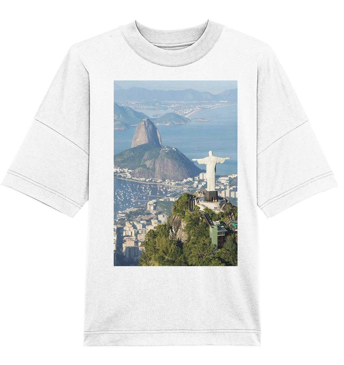 Camiseta „Rio de Janeiro – Brasilien in Bildern“ - Camisa orgánica extragrande