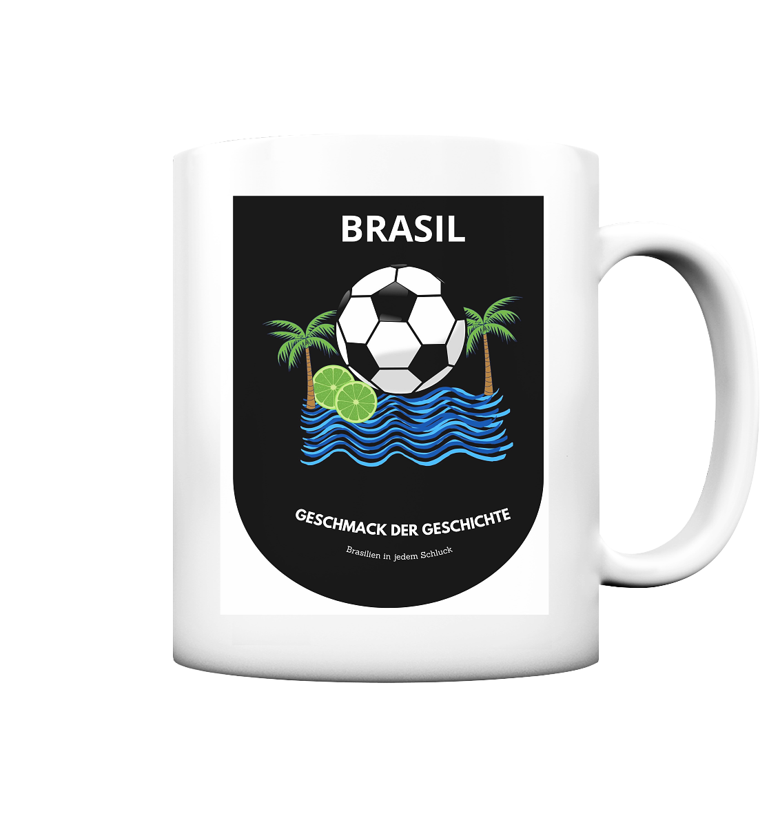 “Goldene Plantage” – Matte Personalised Mug Brazil