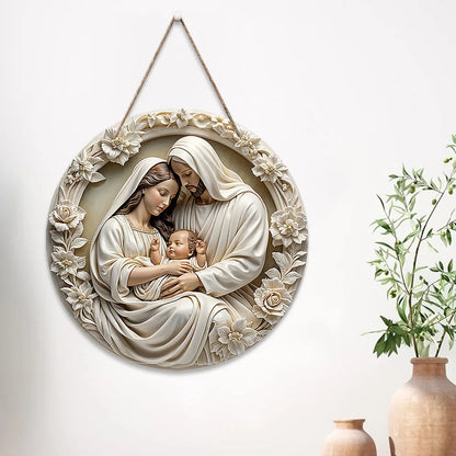 Sacred Hearth – Wooden Nativity Wall Art