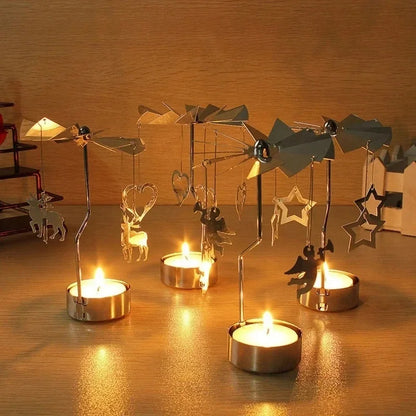 TwinkleTurn – Festive Rotating Candle Holder