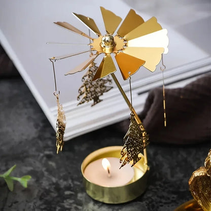 TwinkleTurn – Festive Rotating Candle Holder