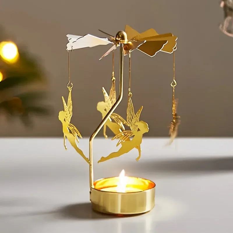 TwinkleTurn – Festive Rotating Candle Holder