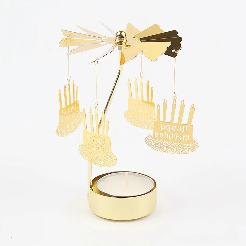 TwinkleTurn – Festive Rotating Candle Holder