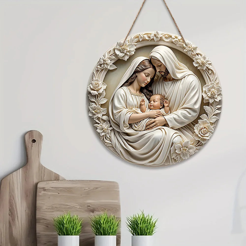Sacred Hearth – Wooden Nativity Wall Art
