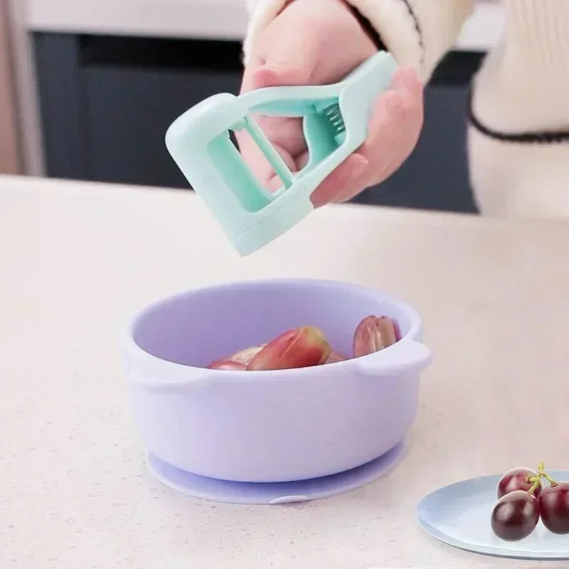 Grape & Cherry Tomato Slicer – Safe Fruit Cutter for Quick Snacks