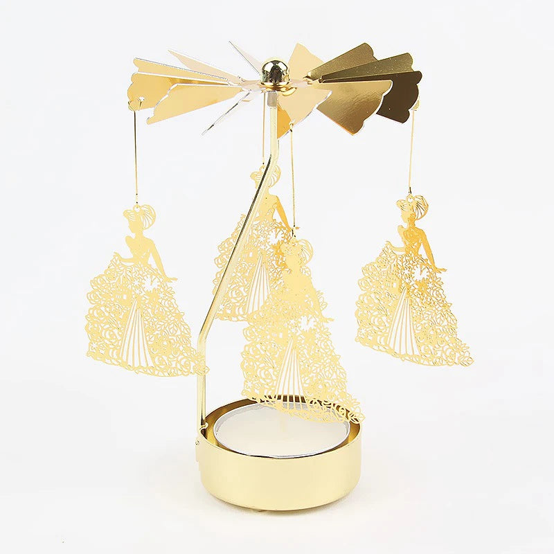 TwinkleTurn – Festive Rotating Candle Holder