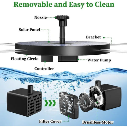 AquaBloom – Solar Garden Fountain Kit